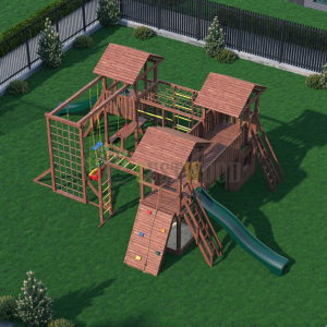Детская деревянная игровая площадка для улицы дачи CustWood Active 15